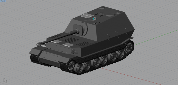 Ferdinand tank 3D model