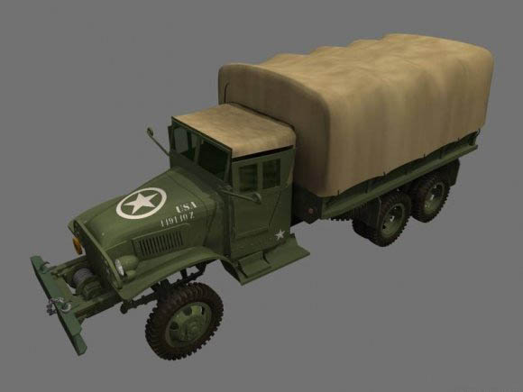 GMC Army truck 3D model