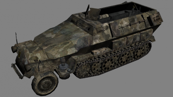 German Armored Truck 3D model
