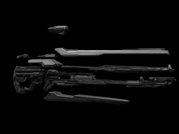 Halo 4 light rifle 3D model