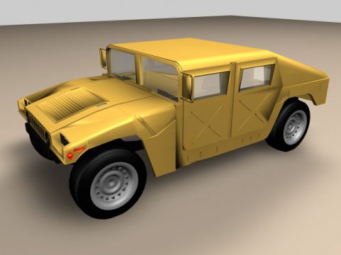 Humvee vehicle 3D model