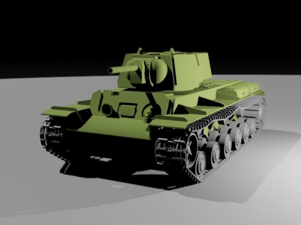 KV-1 Heavy Tank 3D model