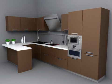 Kitchen Set 3d max model