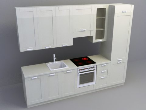 Kitchen Set 3d skp model