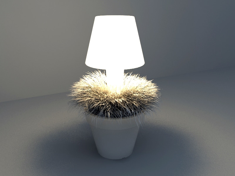 LED lighting plant design 3d model