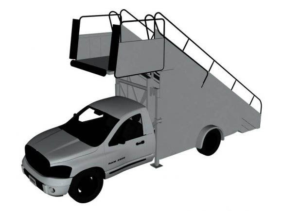 Lavatory truck 3D model