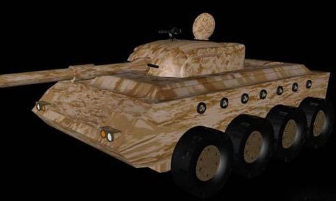 Light tank unfinished 3D model