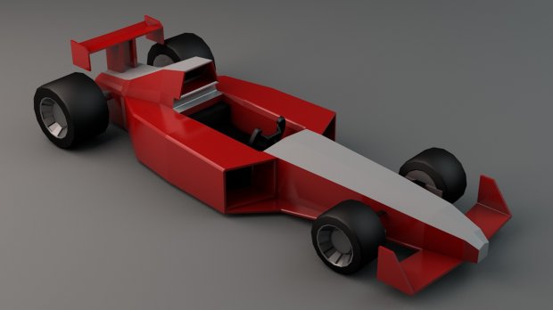 Low Poly Formula 1 3D model