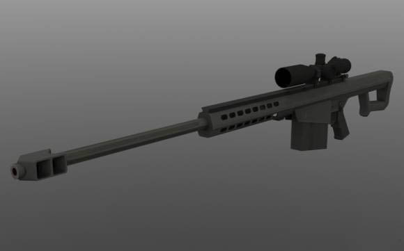 M107 Barrett 3D model