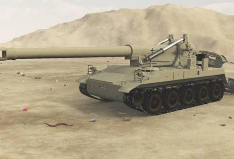 M110 a2 howitzer 3D model