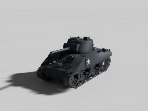 M4 Sherman 3D model