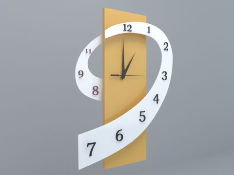 Modern Clock 3d model