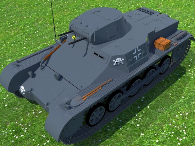 PzKpfw IB light tank 3D model