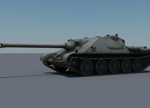SU-122-44 3D model