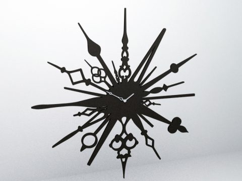 Star Clock 3d model