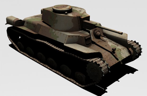 Type-97 Tank 3D model