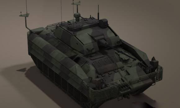 UK FV510 Warrior 2 Tank 3D model