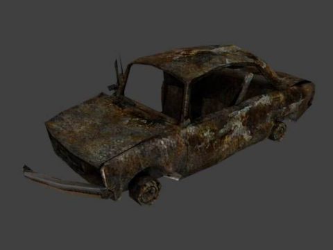 Car scrap 3D model