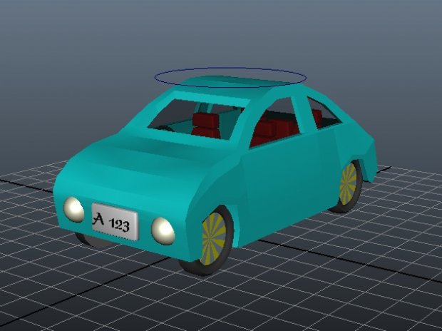 Cartoon car 3D model