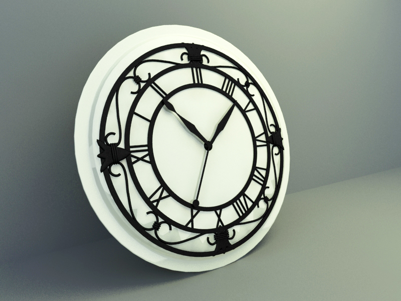clock Decoration 3d model