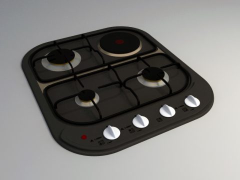 gas stove 3d model