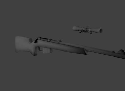 Hunting rifle 3D model