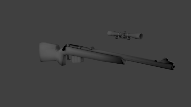 Hunting rifle 3D model