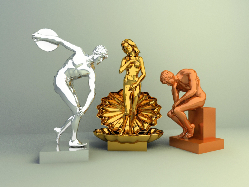 metal figure Decoration 3d model