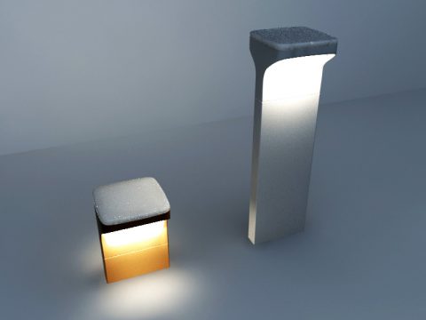 modern floor light 3d model