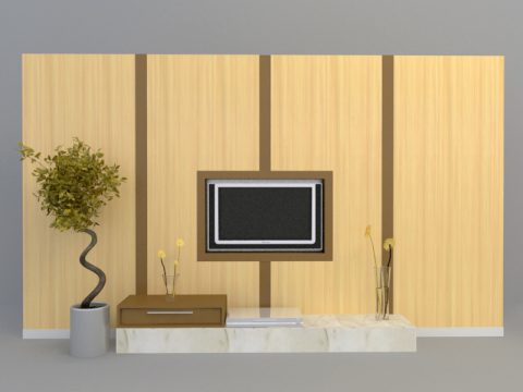 tv panel 3d model