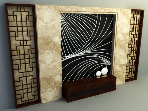 wall panel 3d model