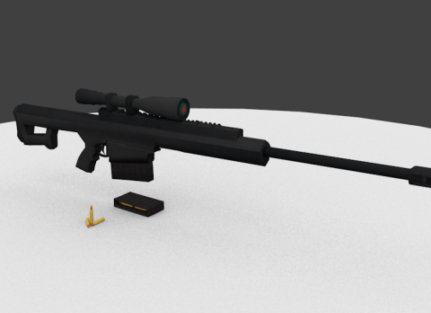 .50 Cal Sniper 3D model