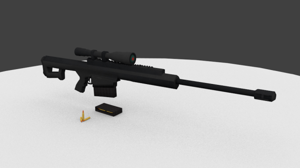 .50 Cal Sniper 3D model