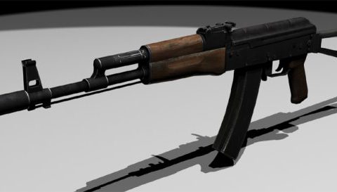 AK74S 3D model