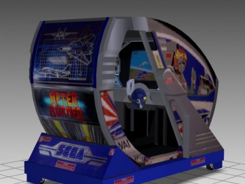 After Burner Sitdown Arcade Machine 3D model