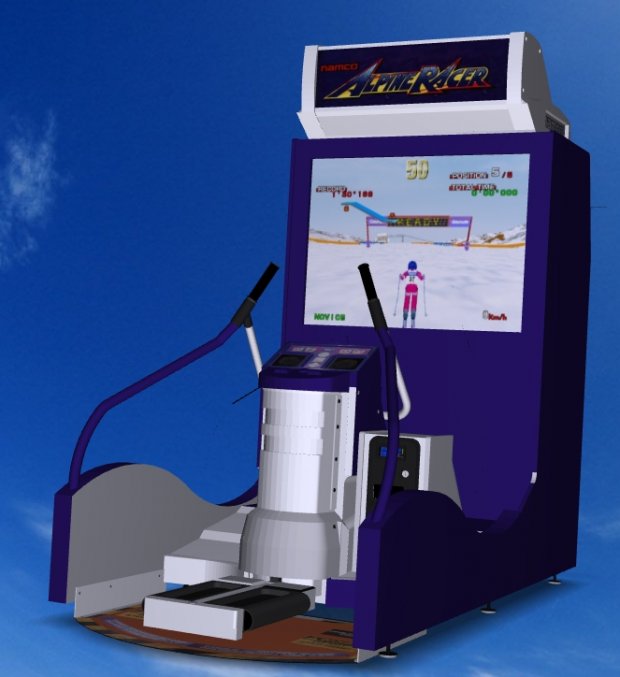 Alpine Racer - Standing Arcade Machine 3D model