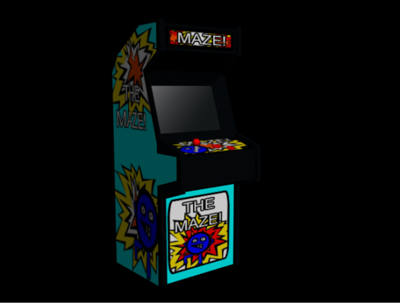 Arcade Machine Cabinet 3D model