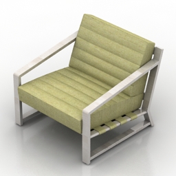 Armchair green 3d model