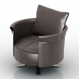 Armchair Charme Guiseppe Vigano 3d model download