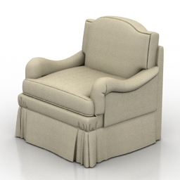 Armchair HICKORY 3d model download