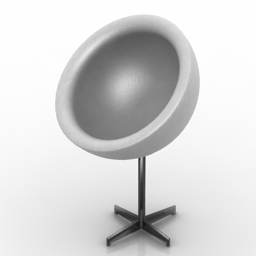 Armchair egg 3d model