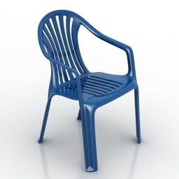 Armchair plastic 3d model