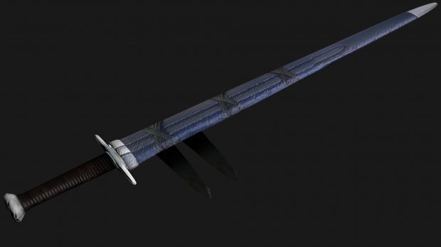 skyrim special edition sword on back