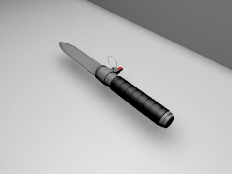 Ballistic Knife Low Poly 3 model