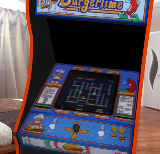 Burger Time - Upright Arcade Machine 