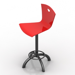 Chair red 3d model