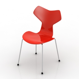 Chair 3d model stool