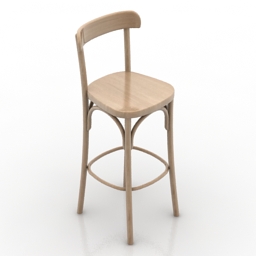 Chair bar 3d gsm model