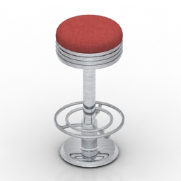 Chair bar retro free 3d model download