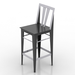 Chair black 3d model download